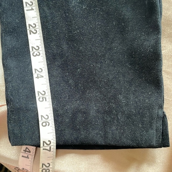 2 Pc Pantsuit Edgy Black Sueded Fabric Button Back 90’s Positive Attitude Size 8 - Picture 7 of 12